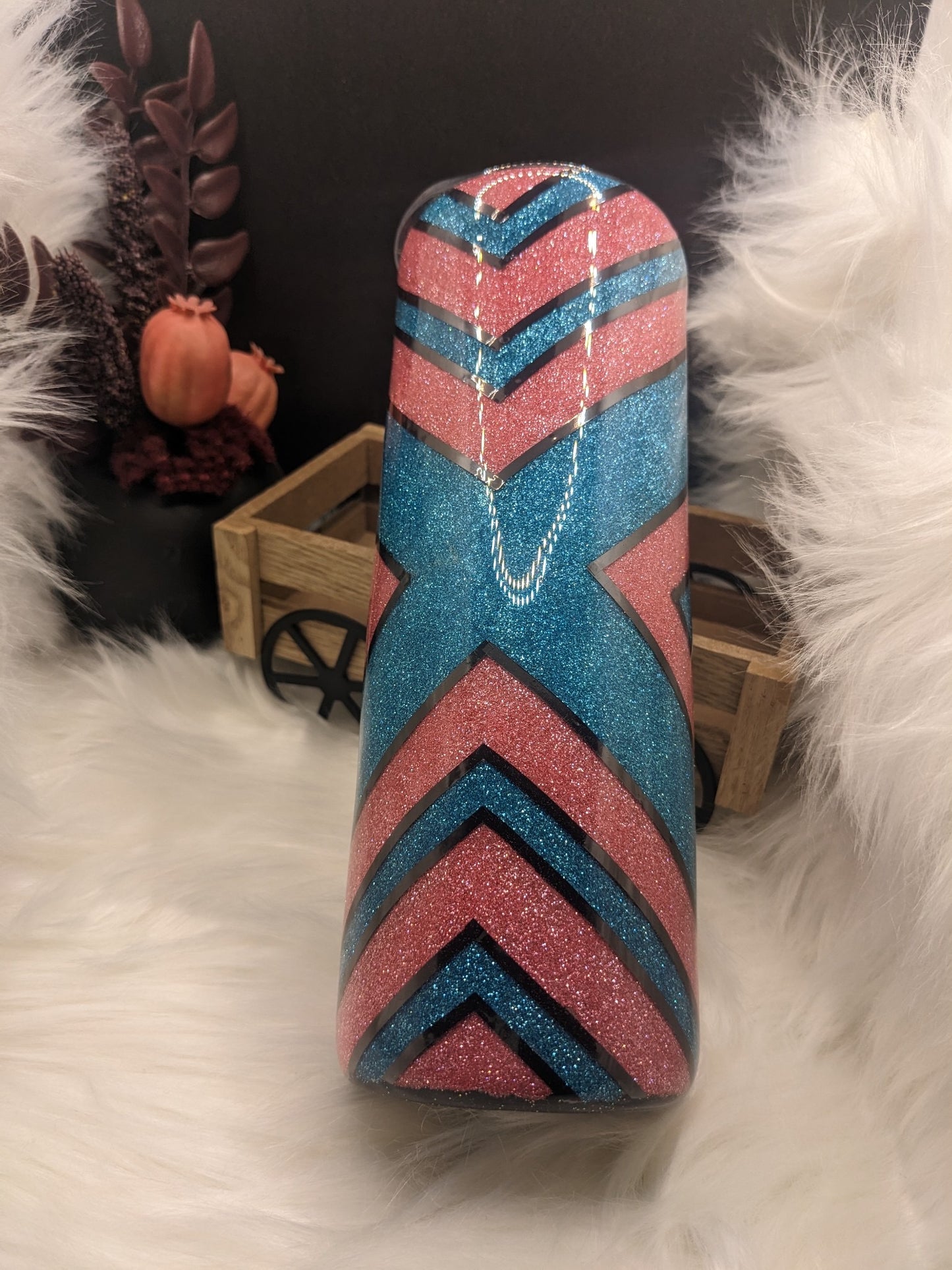 Blue and Pink Boujee X Tumbler